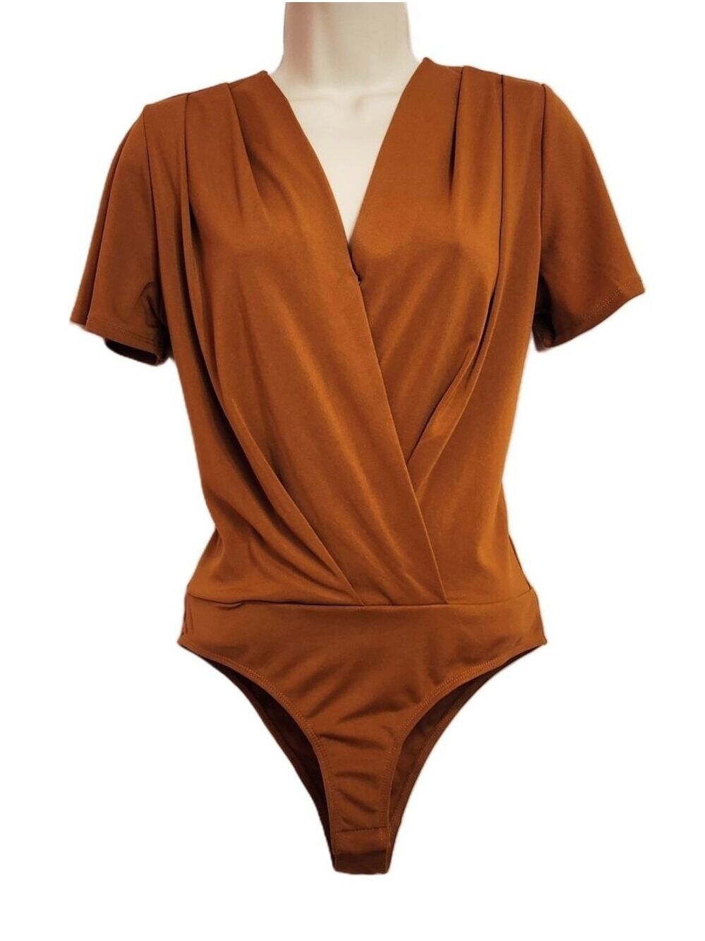 Melrose And Market Bodysuit Rust Orange Small - Picture 4 of 10